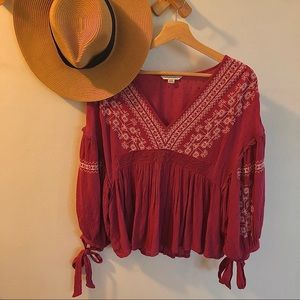 Boho American Eagle Top